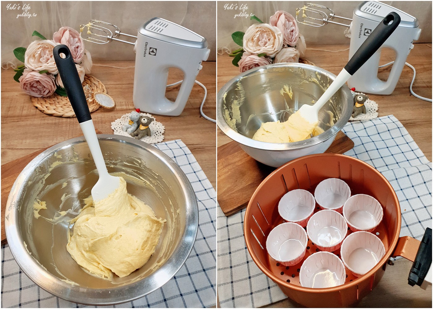 氣炸鍋簡單食譜》鬆餅粉蛋糕~原來鬆餅粉可以做蛋糕！一起親子DIY - yukiblog.tw