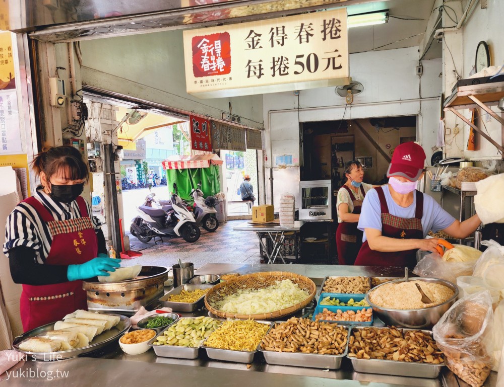 台南美食》金得春捲，包皇帝豆的60年老店，國華街 永樂市場小吃推薦 - yukiblog.tw