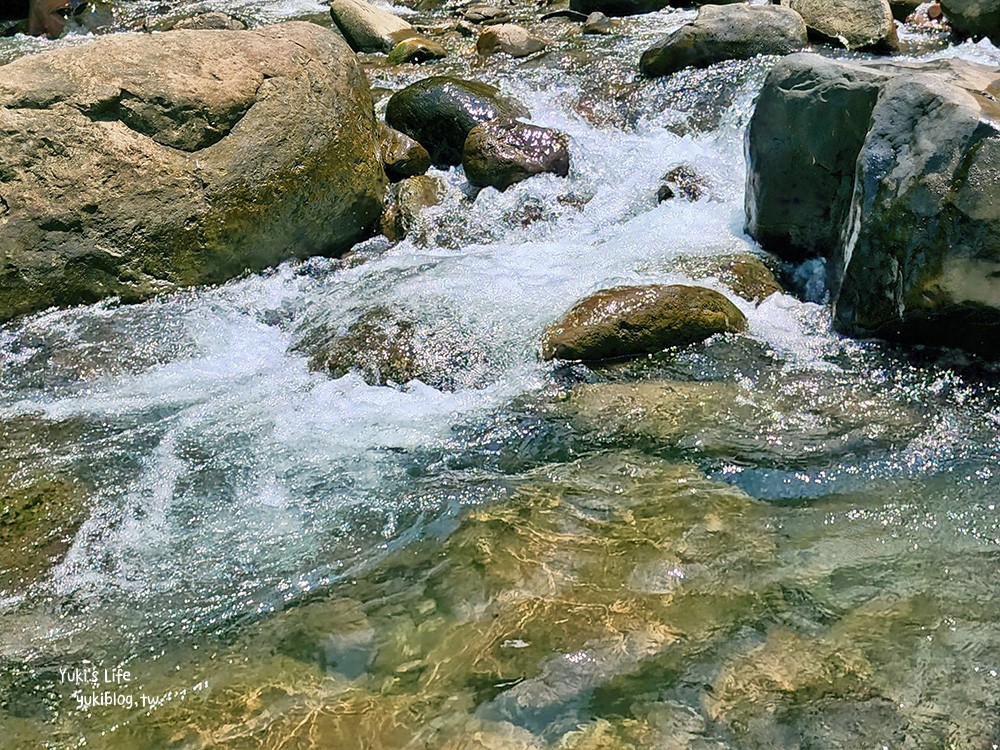 新竹北埔景點》北埔冷泉，特別黃色冷泉池，瀑布超壯觀看了就涼~ - yukiblog.tw
