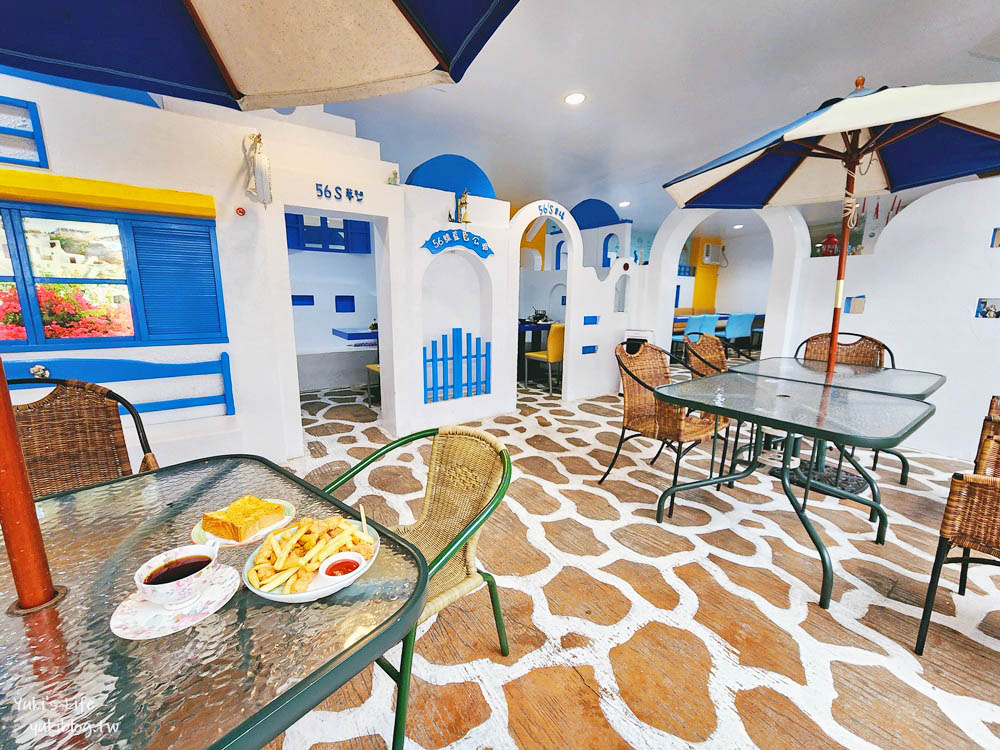 雲林古坑景觀餐廳|56號藍色公路咖啡|有小動物適合親子,藍白色地中海風很好拍 - yukiblog.tw