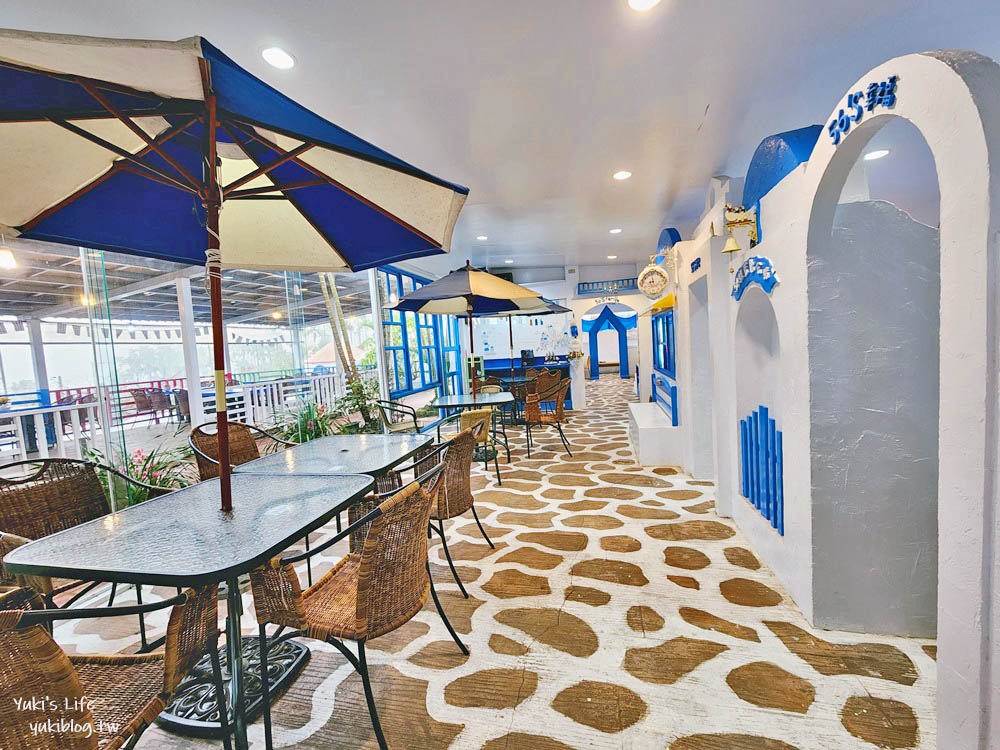 雲林古坑景觀餐廳|56號藍色公路咖啡|有小動物適合親子,藍白色地中海風很好拍 - yukiblog.tw