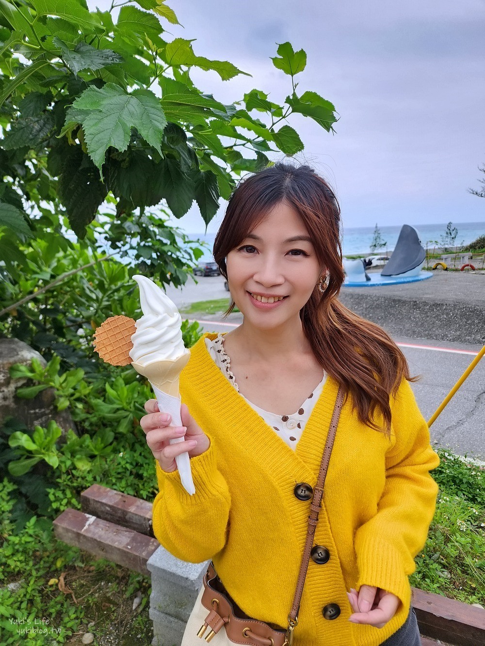 花蓮新城景點美食》七星潭海鹽冰淇淋，魚刺人隱藏版日式風味霜淇淋~ - yukiblog.tw