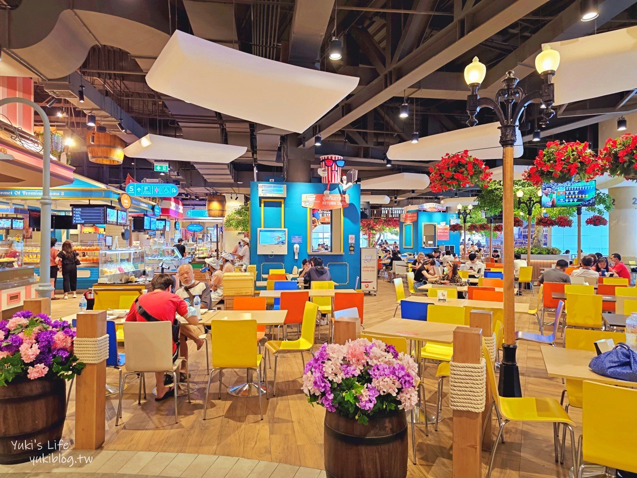 【曼谷景點】Terminal 21 rama 3，曼谷最好拍照最便宜美食街百貨，浮誇場景太驚艷 - yukiblog.tw