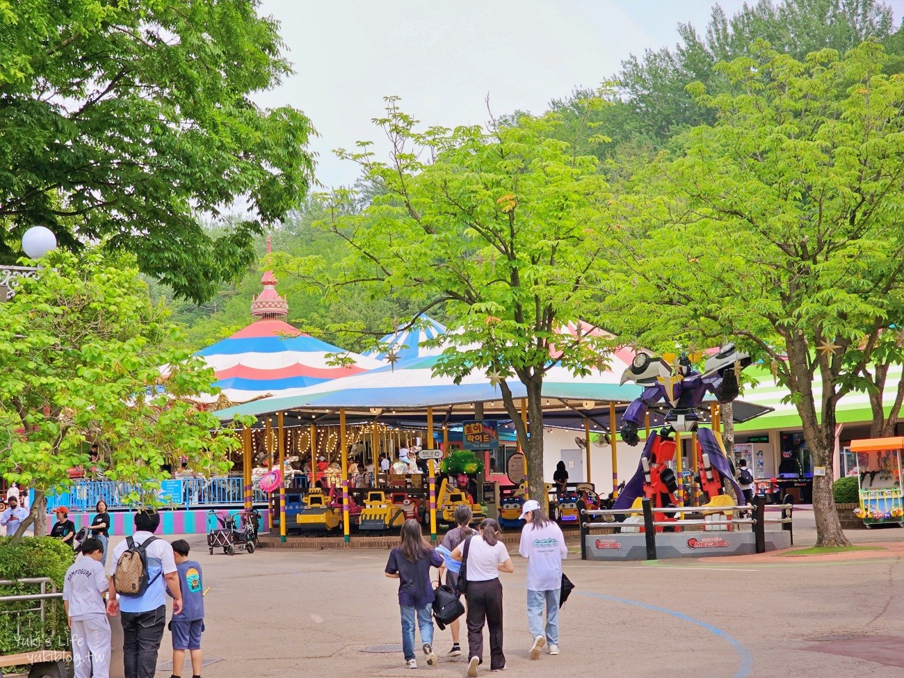 首爾親子景點推薦》首爾樂園Seoul Land，必搭大象遊園車和空中纜車 - yukiblog.tw