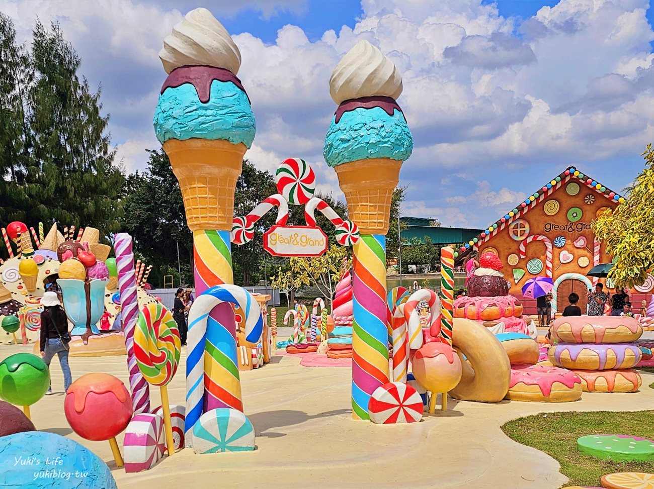 芭達雅景點》冰淇淋甜點樂園 GREAT&GRAND Sweet Destination，巨大夢幻甜點王國，門票心得分享 - yukiblog.tw