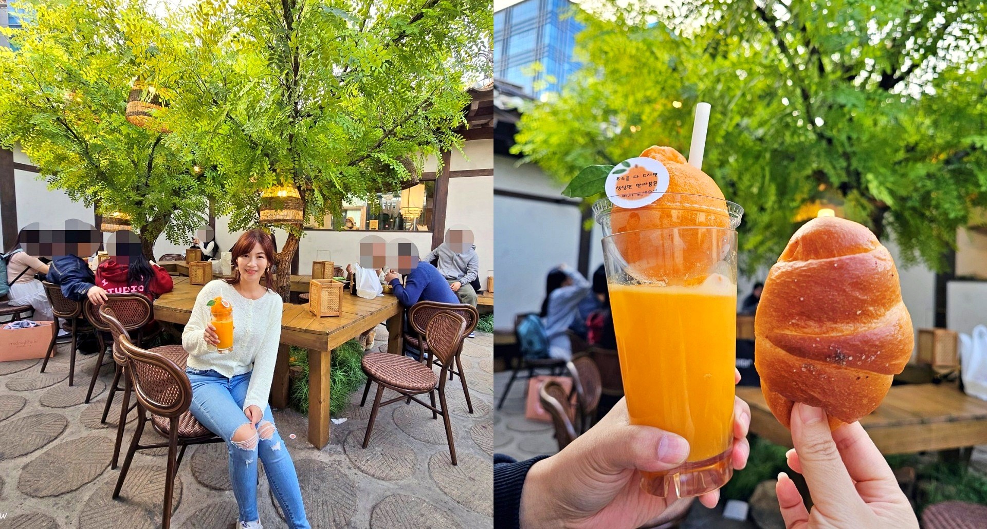 首爾益善洞美食，天然鹽麵包搭配一整顆橘子的果汁，超有濟洲島風味的下午茶 - yukiblog.tw