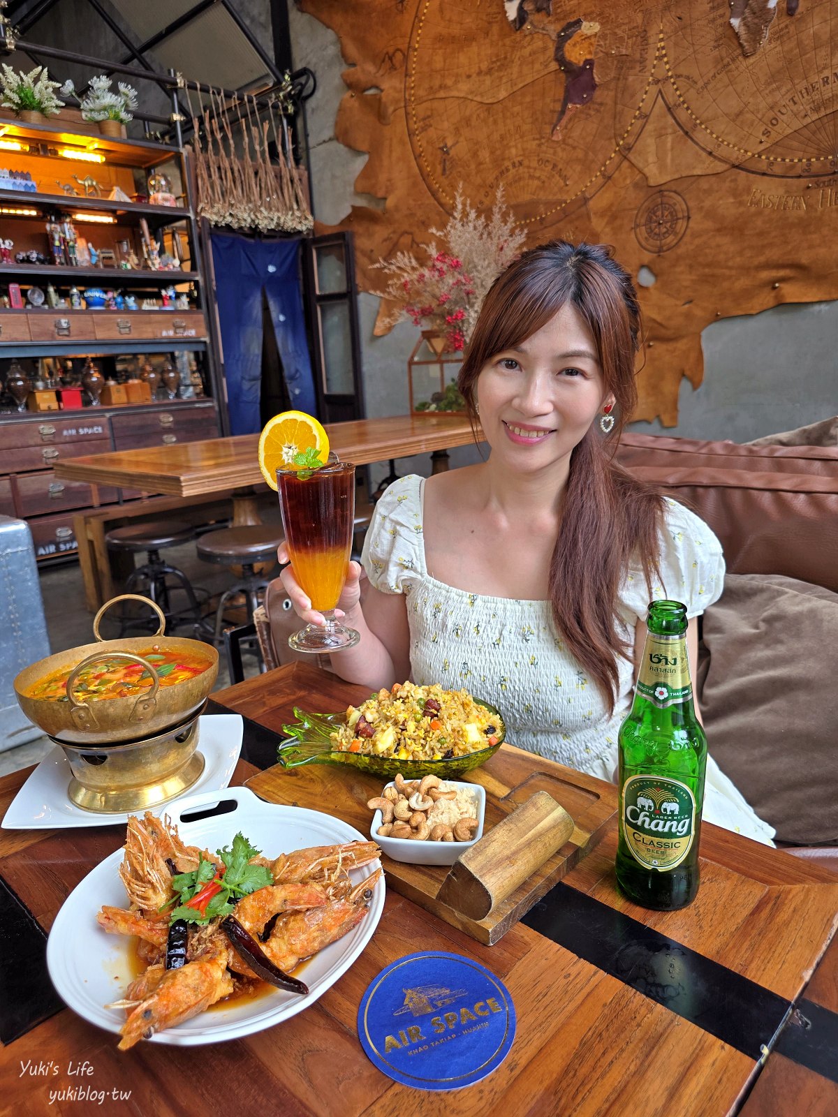 華欣網美餐廳【Air Space Hua Hin】人氣超夯的古董風餐廳，鹹食甜食都好吃 - yukiblog.tw