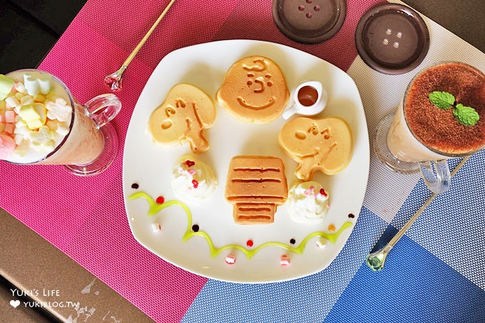 新莊美食【綠光森林早午餐】史奴比鬆餅非常吸睛×媽媽風格料理系餐廳 - yukiblog.tw