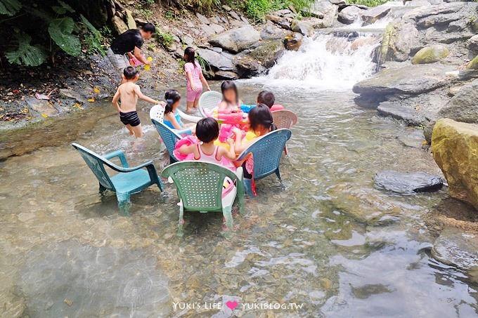 南投埔里【聽瀑營地】溪邊玩水烤肉、露營、野餐、小孩親子一日遊景點 - yukiblog.tw