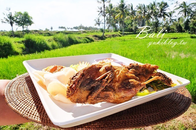 巴里島/峇里島烏布美食推薦【BHANUSWARI髒鴨餐】稻田景觀特色風味料理