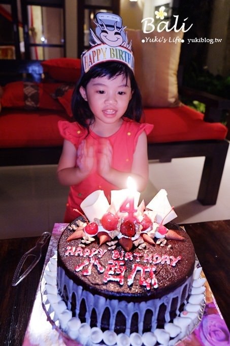 峇里島親子行【小西瓜四歲】屬於小西瓜的生日蛋糕、生日記錄❤