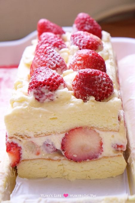 基隆團購美食【郃嘉烘焙坊●北海道雙層草莓蛋糕】季節限定的幸福滋味❤